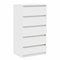 Cajonera de Madera Blanca con Cajones 60x36x103 cm