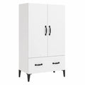 Armario de Almacenamiento de Madera Blanco 70x31x115 cm para Entrada
