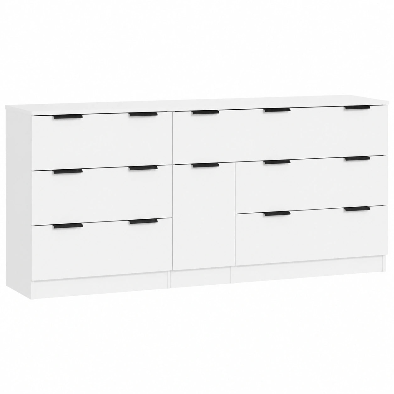 Mueble Aparador de Madera Blanca con 3 Cajones