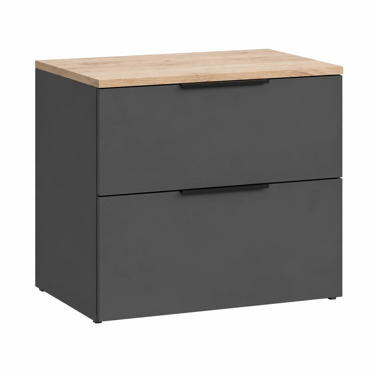 Aparador Vicco Wido antracita 60x50 cm con 2 cajones para ropa y más
