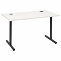Escritorio Moderno Amazon Basics para Oficina y Juegos, con Gestión de Cables, 120x60x73,6 cm, Blanco