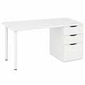 Escritorio Reversible con Cajonera en Blanco Artik Hogar24