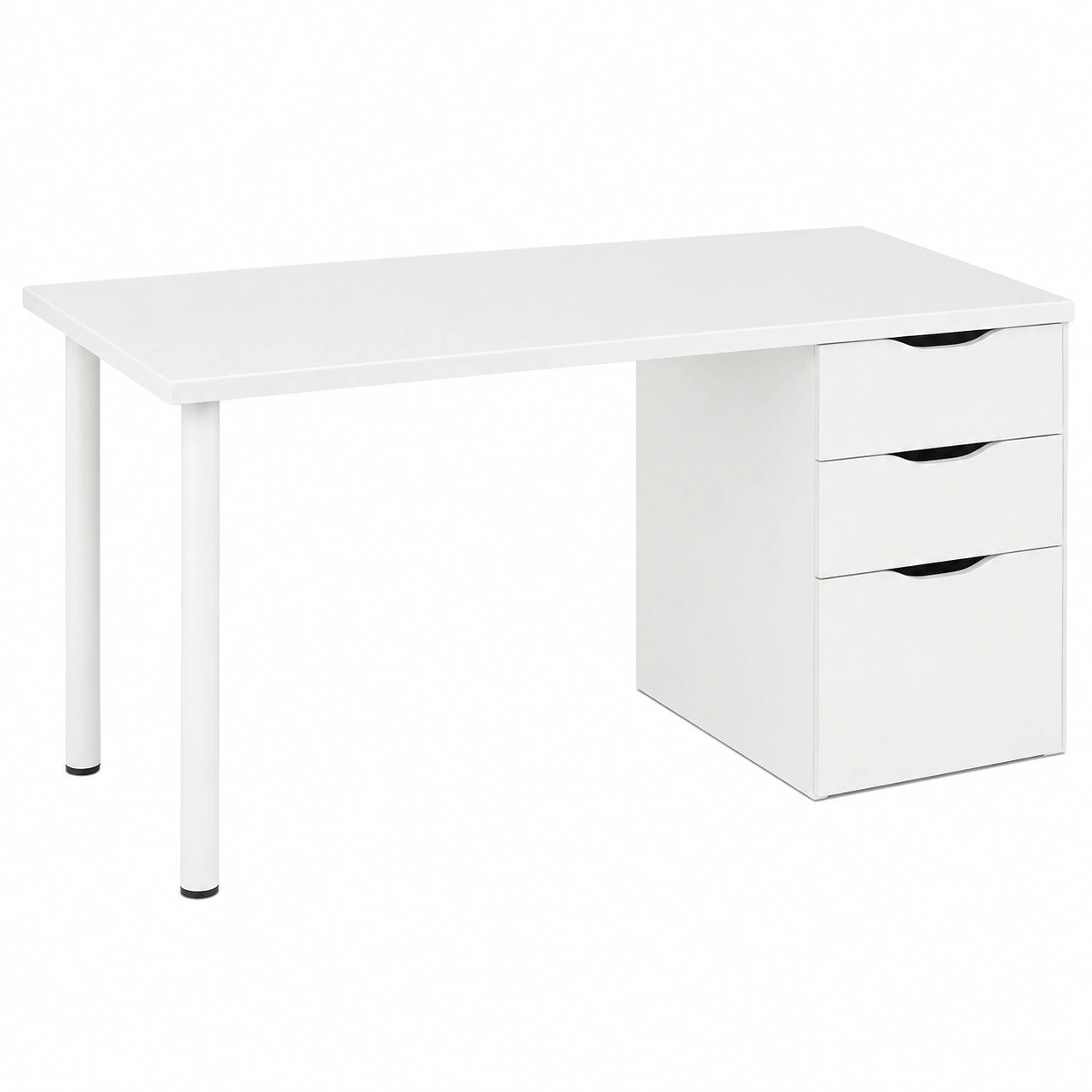 Escritorio Reversible con Cajonera en Blanco Artik Hogar24