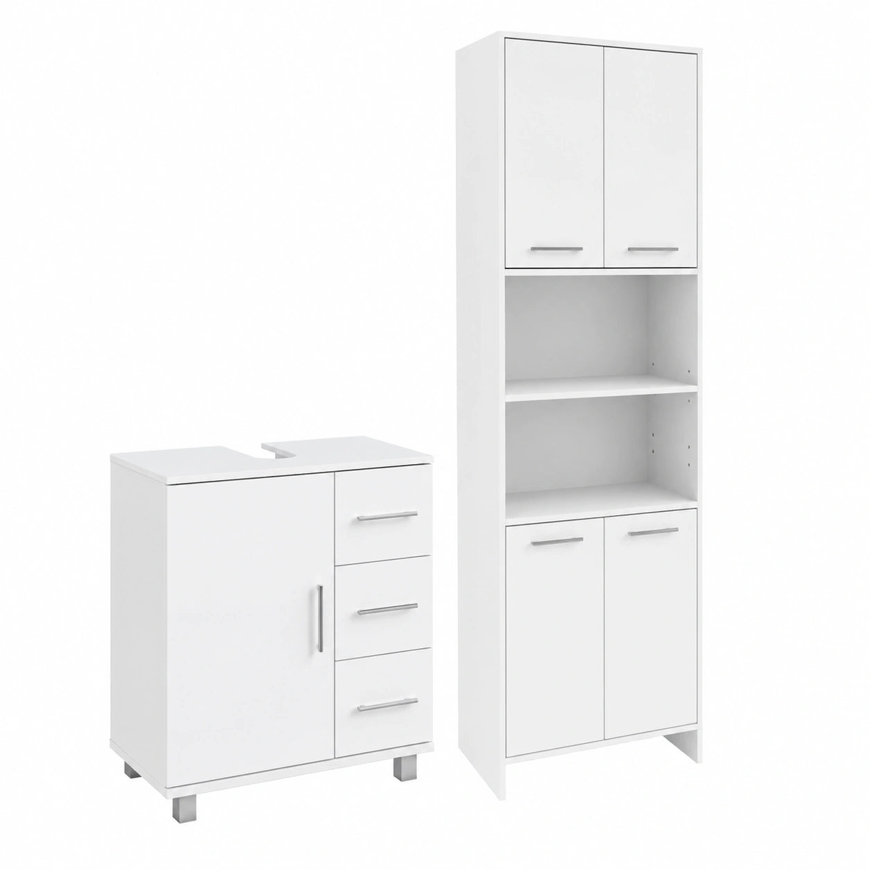 Vicco Muebles de Baño Maris 60 cm, Mueble para Lavabo y Columna