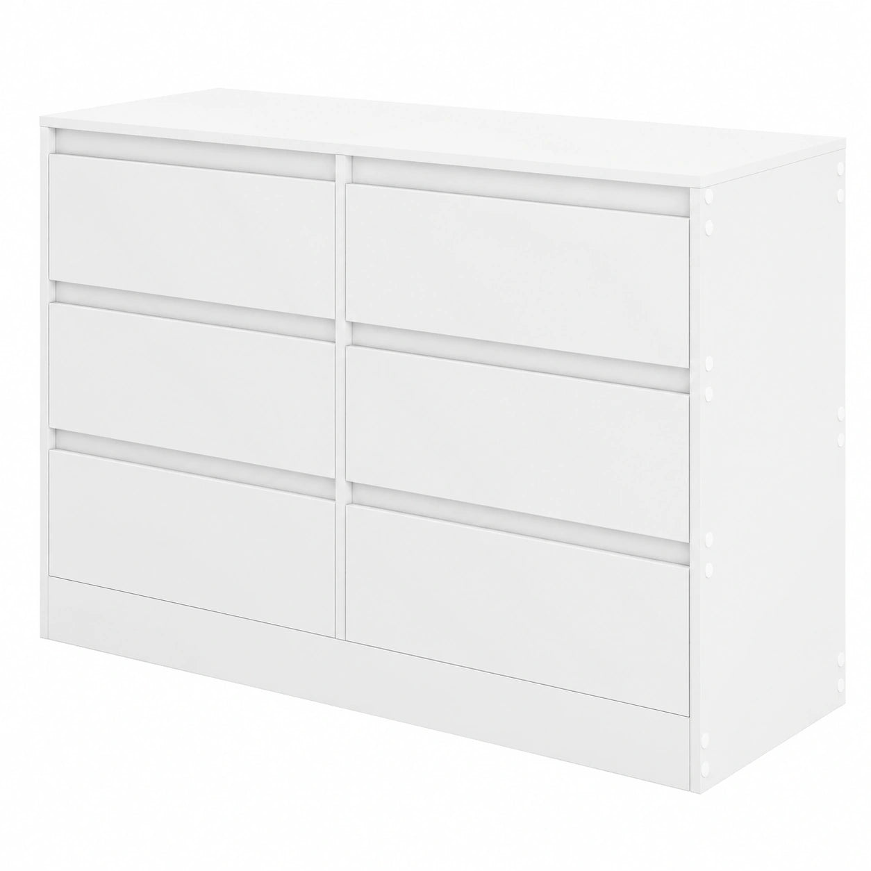 Cajonera Blanca 6 Cajones para Dormitorio y Oficina 100x37x69CM