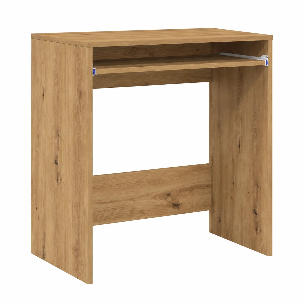 Escritorio Moderno de Roble 78x43x79 cm con Cajón, Mueble de Oficina Compacto y Ergonómico