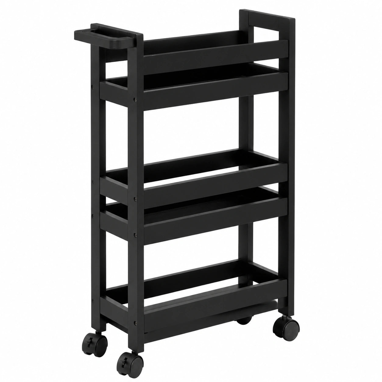 Estante Rodante 5five de 3 Niveles en Negro Kohl