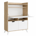 Escritorio de Oficina Vicco Berdi Sonoma 110x45 cm, Ideal para Trabajo en Casa